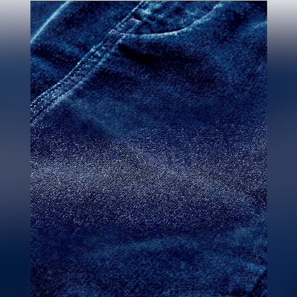 Own. Mini Biker Velvet Denim Skirt - Picture 4 of 7